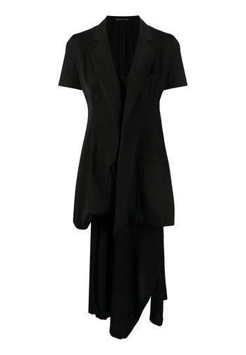 Yohji Yamamoto puffball short-sleeve blazer - Schwarz