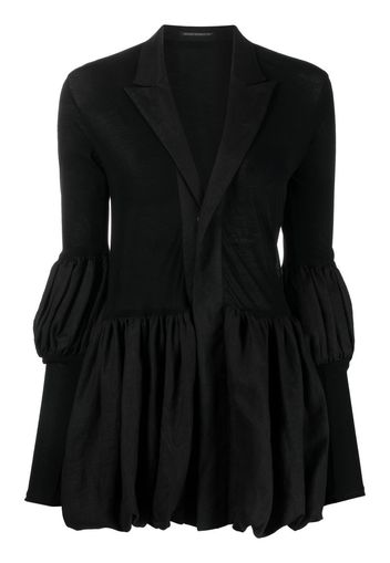 Yohji Yamamoto plunge-neck blazer - Schwarz