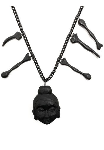 Yohji Yamamoto Bodhisativa pendant necklace - Schwarz