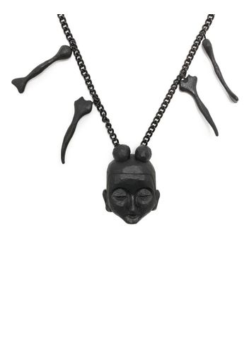 Yohji Yamamoto Bodhisativa pendant necklace - Schwarz