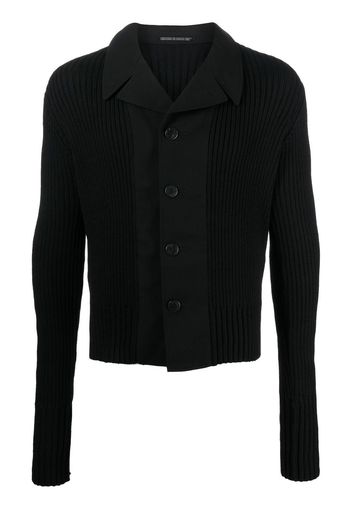 Yohji Yamamoto blazer-style wool cardigan - Schwarz