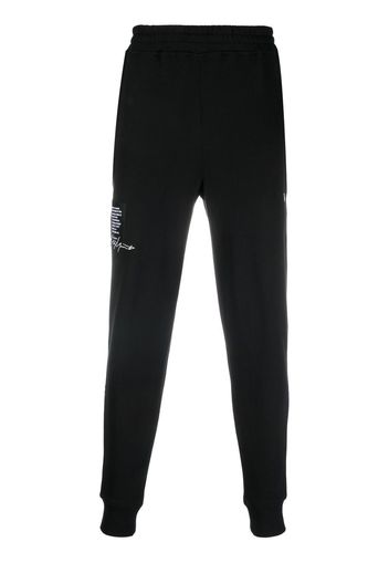 Yohji Yamamoto tapered-leg track pants - Schwarz