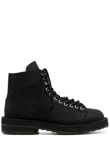 Yohji Yamamoto Knöchelhohe Schnürstiefel - Schwarz