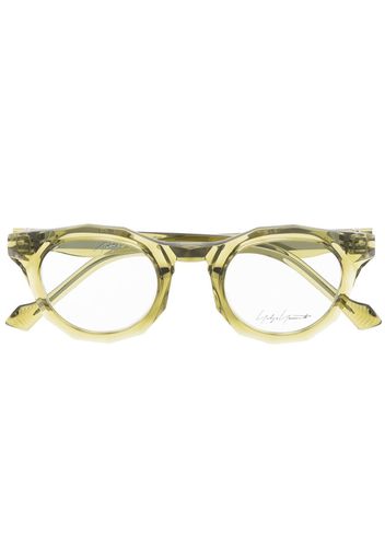 Yohji Yamamoto round-frame optical glasses - Grün