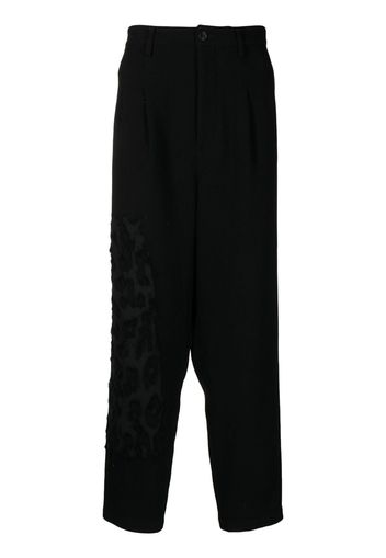 Yohji Yamamoto panelled high-waisted trousers - Schwarz