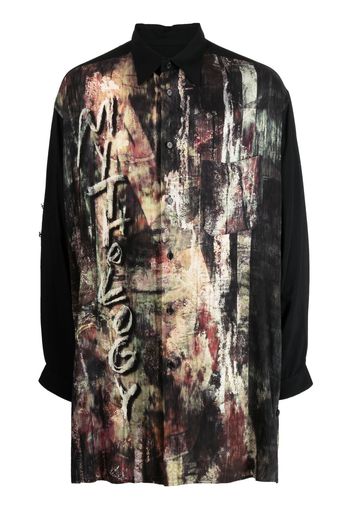 Yohji Yamamoto A-Mythology long-sleeve shirt - Schwarz