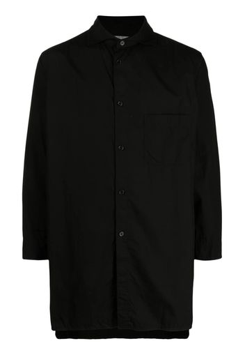 Yohji Yamamoto Hemd mit Stehkragen - Schwarz