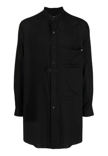 Yohji Yamamoto Hemd im Oversized-Look - Schwarz