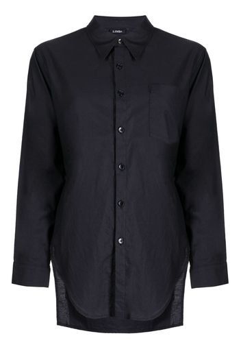 Yohji Yamamoto Langärmeliges Hemd - Blau