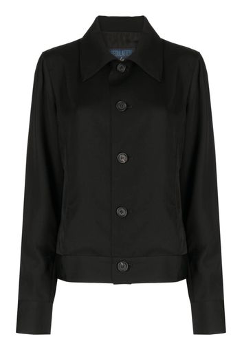 Yohji Yamamoto Jacke mit spitzem Kragen - Schwarz