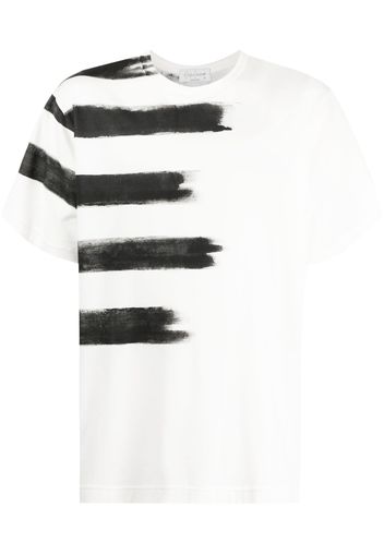 Yohji Yamamoto T-Shirt mit grafischem Print - Weiß