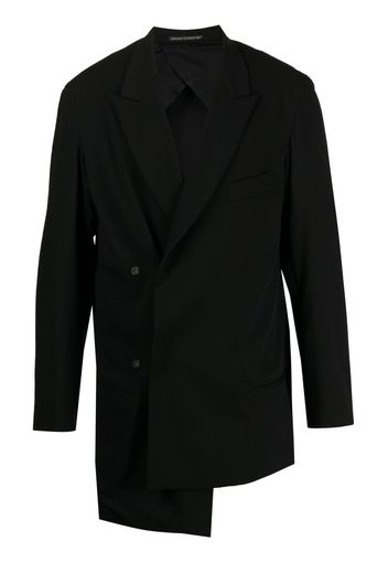 Yohji Yamamoto Asymmetrisches Sakko - Schwarz