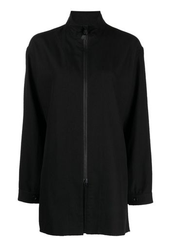 Yohji Yamamoto high-neck zip-up jacket - Schwarz