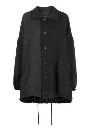 Yohji Yamamoto herringbone-pattern wool jacket - Grau