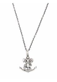 Yohji Yamamoto snake anchor necklace - Silber