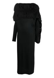 Yohji Yamamoto wool and cotton dress - Schwarz