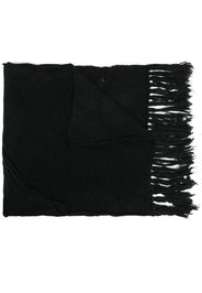 Yohji Yamamoto Gestrickter Plain Stitch Schal - Schwarz