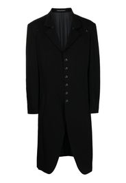 Yohji Yamamoto button-down lapel coat - Schwarz