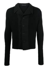 Yohji Yamamoto blazer-style wool cardigan - Schwarz