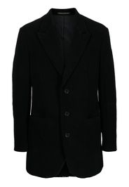 Yohji Yamamoto single-breasted wool blazer - Schwarz