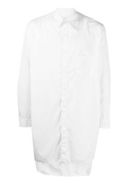 Yohji Yamamoto collar-detailed cotton shirt - Weiß