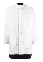 Yohji Yamamoto reversible cotton shirt - Weiß