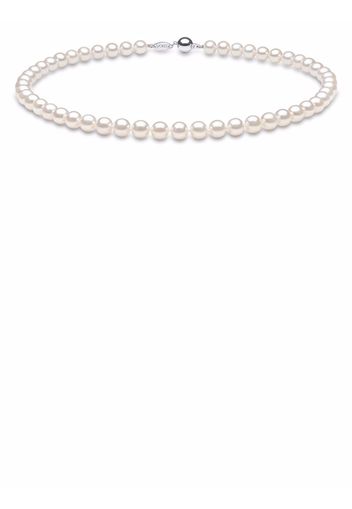 Yoko London 18kt white gold Classic 8mm Freshwater pearl necklace - Silber