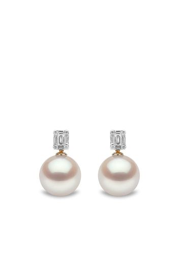 Yoko London 18kt yellow gold Starlight south sea pearl and diamond earrings