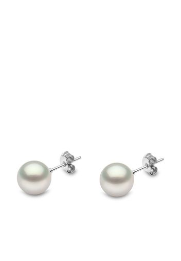 Yoko London 18kt white gold Classic 9mm South Sea pearl stud earrings - Silber