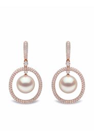 Yoko London 18kt rose gold Aurelia South Sea pearl and diamond drop earrings - Rosa