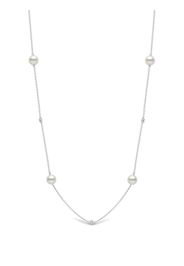 Yoko London 18kt white gold Akoya pearl necklace - Silber