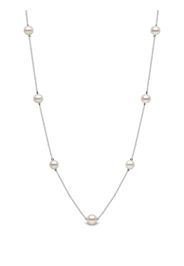Yoko London Yoko London Classic Freshwater Pearl Necklace in 18ct White Gold - Silber