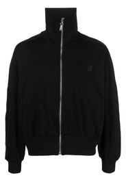 Youths In Balaclava logo-embroidered zip-up sweatshirt - Schwarz