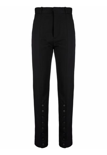 Y/Project Schmale High-Waist-Hose - Schwarz