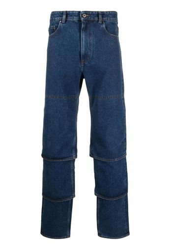 Y/Project Multi-Cuff layered-design jeans - Blau