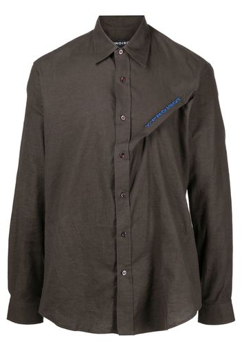 Y/Project long-sleeve button-fastening shirt - Grau