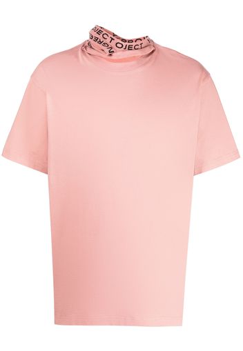 Y/Project logo-tape cut-out T-shirt - Rosa