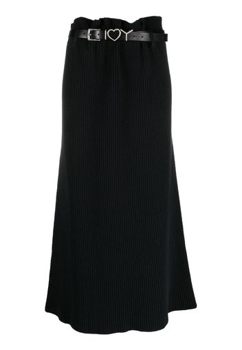 Y/Project ribbed high-waisted skirt - Schwarz