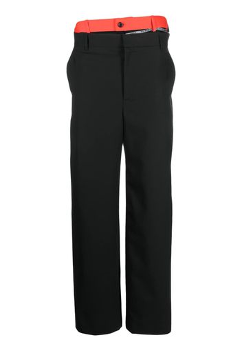 Y/Project multi waistband wide-leg trousers - Schwarz