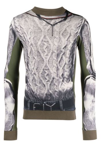 Y/Project x Jean Paul Gaultier trompe l'oeil sweatshirt - Nude