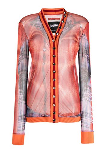 Y/Project x Jean-Paul Gaultier trompe l'oeil shirt - Orange