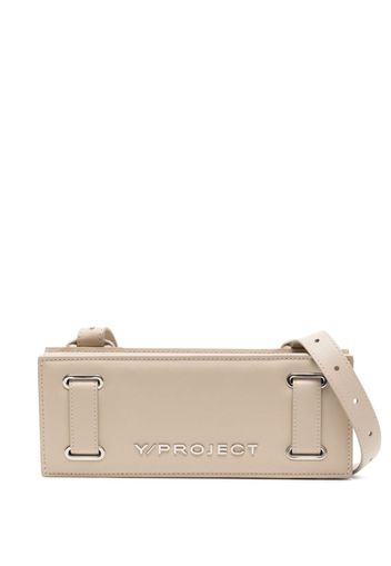 Y/Project logo-plaque accordion bag - Nude