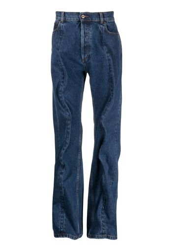 Y/Project Wire wide-leg cotton jeans - Blau