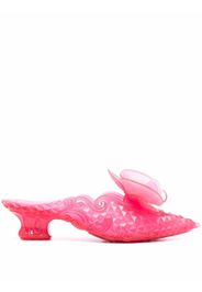 Y/Project Melissa Pointed floral mules - Rosa