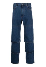 Y/Project Multi-Cuff layered-design jeans - Blau