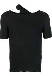 Y/Project cut-out ribbed T-shirt - Schwarz