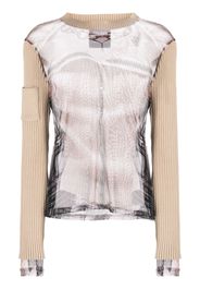 Y/Project x Jean Paul Gaultier Trompe L'Oeil top - Nude