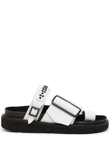 Y's studded leather sandals - Schwarz