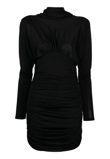 YSL long-sleeve mini dress - Schwarz