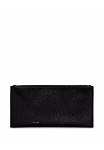 Yu Mei Adrian leather envelope clutch - Schwarz